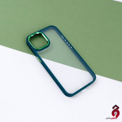 قاب شفاف متال آیرون New Skin اپل iPhone 13 سبز