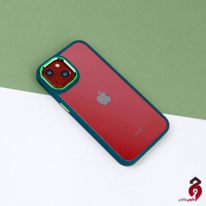 قاب شفاف متال آیرون New Skin اپل iPhone 13 سبز - Image 6