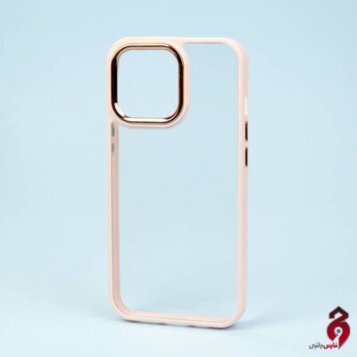قاب شفاف متال آیرون New Skin اپل iPhone 13 Pro صورتی