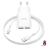 شارژر میکرو یو اس بی هوکو Hoco C88A سفید