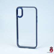 قاب PC شفاف متال ایرون اپل iPhone X سرمه ای