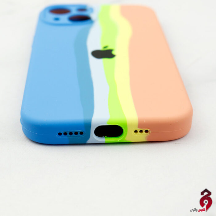 قاب سیلیکونی اورجینال رنگین کمانی محافظ لنزدار آیفون iPhone 13 کد13 - Image 3