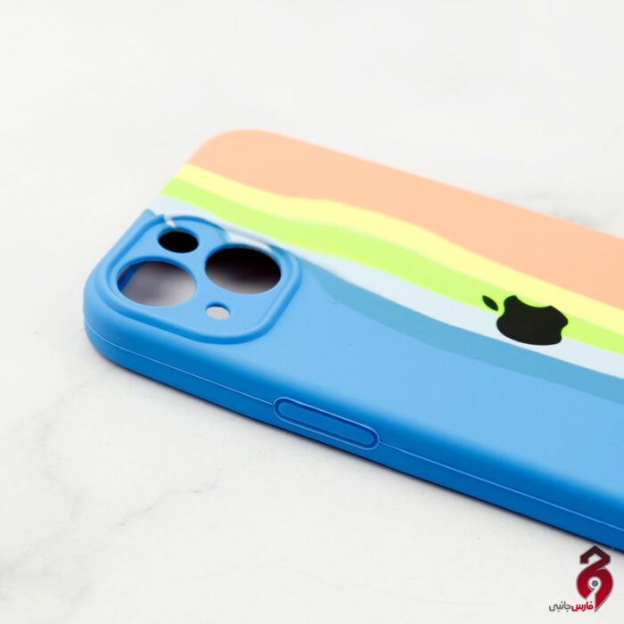 قاب سیلیکونی اورجینال رنگین کمانی محافظ لنزدار آیفون iPhone 13 کد13 - Image 2