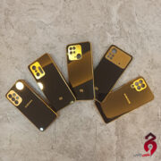 قاب مای کیس My Case پشت هارد براق دور طلایی سامسونگ A33 مشکی