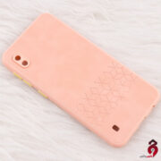 قاب چرمی طرحدار Smartphone محافظ لنزدار سامسونگ A10 صورتی