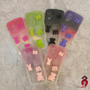 قاب عروسکی برجسته دو رنگ محافظ لنزدار شیائومی Redmi Note 10 Pro