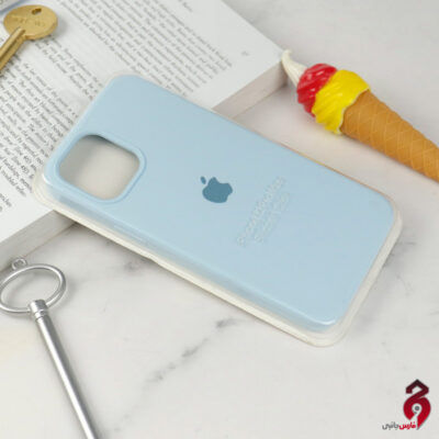 قاب سیلیکونی زیربسته آیفون iPhone 12 Pro Max آبی سفید