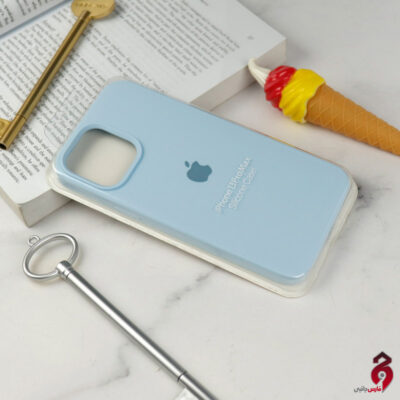 قاب سیلیکونی زیربسته آیفون iPhone 13 Pro Max آبی سفید