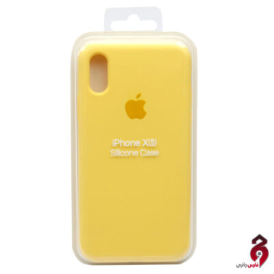 قاب سیلیکونی زیربسته آیفون iPhone X/Xs زرد