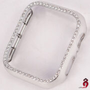 محافظ اپل واچ نگین دار 44 میلی متری نقره ای