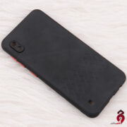 قاب چرمی طرحدار Smartphone محافظ لنزدار سامسونگ A10 مشکی