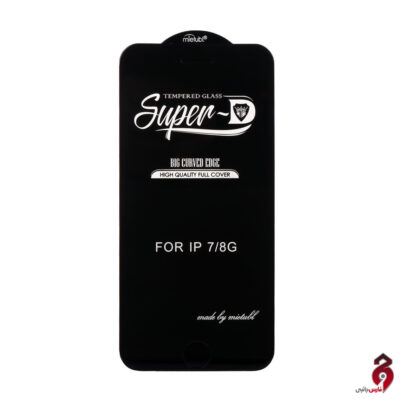 محافظ صفحه نمایش شیشه ای Full Cover Super D Mietubl آیفون iPhone 7/iPhone 8/iPhone SE (2020)/iPhone SE (2022) مشکی
