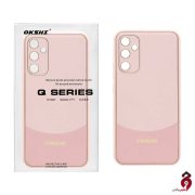 قاب اورجینال My Case چرمی دو رنگ سامسونگ A54 صورتی