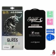 محافظ صفحه نمایش شیشه ای Full Cover Anti Dust Super C مشکی iPhone 13