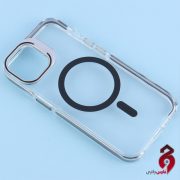 قاب PC Protection Case شفاف مگ سیف استندشو آیفون iPhone 13 مشکی