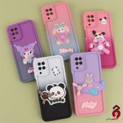 قاب سیلیکونی محافظ لنزدار دو رنگ اسپینردار سامسونگ A12/M12