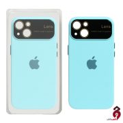 قاب چرم Auto Focus آیفون iPhone 13/14 سبزآبی