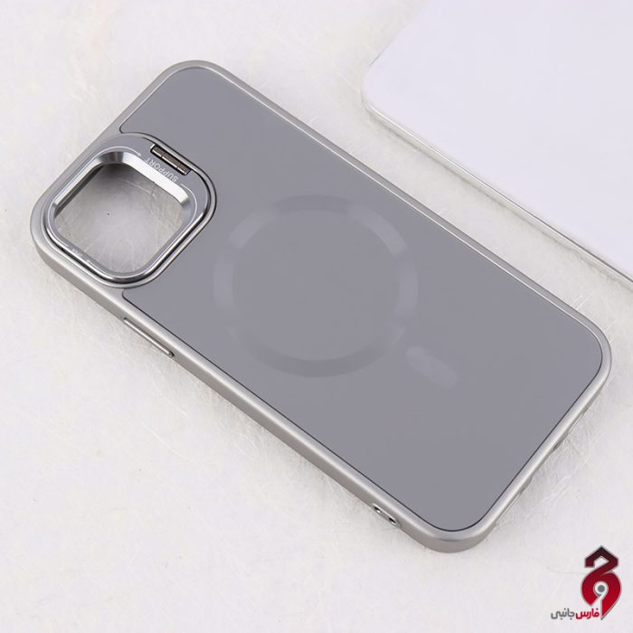قاب مگ سیف Support آیفون iPhone 12/12 Pro استندشو خاکستری