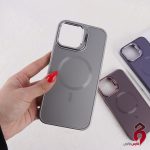 قاب مگ سیف Support آیفون iPhone 13 Pro Max استندشو خاکستری - Image 2