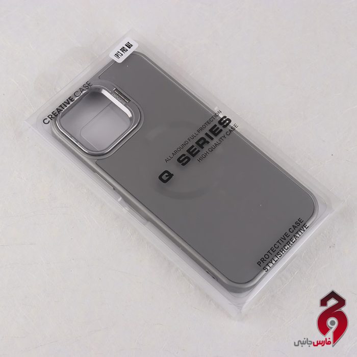 قاب مگ سیف Support آیفون iPhone 13 Pro Max استندشو خاکستری - Image 4