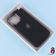 قاب چرمی مگ سیف آیفون iPhone 13 Pro Max دور لنز براق مشکی