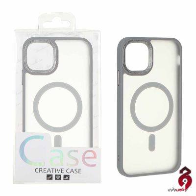قاب اورجینال مات لنز کربن Magsafe آیفون iPhone 11 خاکستری
