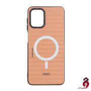 قاب YoungKit طرح مگ سیف سامسونگ A12/M12/F12 نارنجی روشن