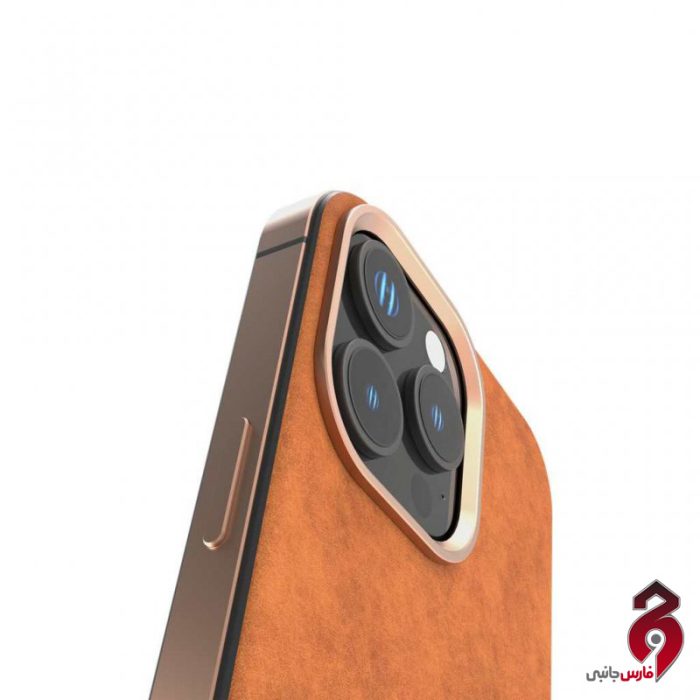 قاب چرمی Pelle لولو Levelo آیفون iPhone 16 Pro Max قهوه ای - Image 2