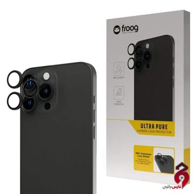 گلس لنز فراگ Froog آیفون iPhone 15 Pro/15 Pro Max مشکی