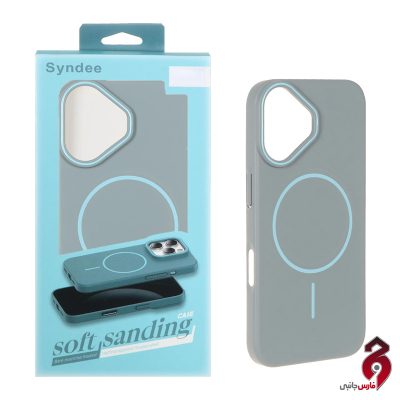 قاب اورجینال Syndee پشت سخت MagSafe آیفون iPhone 16 آبی